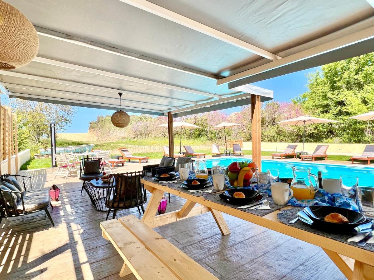 Beach Villa Verano With Private Pool By Dadovillas Sidárion Exterior photo